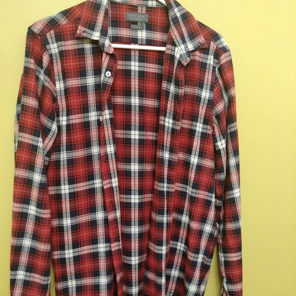 [Sold] Zara Flannel Shirt - Picture 1 of 2